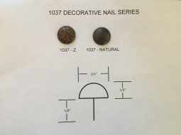 #1037 Decorative Nails 250/box